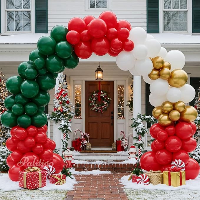 Christmas Balloon Arch Kit, 12 and 18 in Sizes, Christmas Party Decorations - Image 3