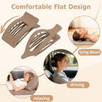 8Pcs French Flat Hair Clips for Women 2 Styles Claw Clips for Girls Matte Flat Hair Claw Clips for Thin and Thick Hair Large Non-slip Strong Hold Hair Accessories for Women (Brown)