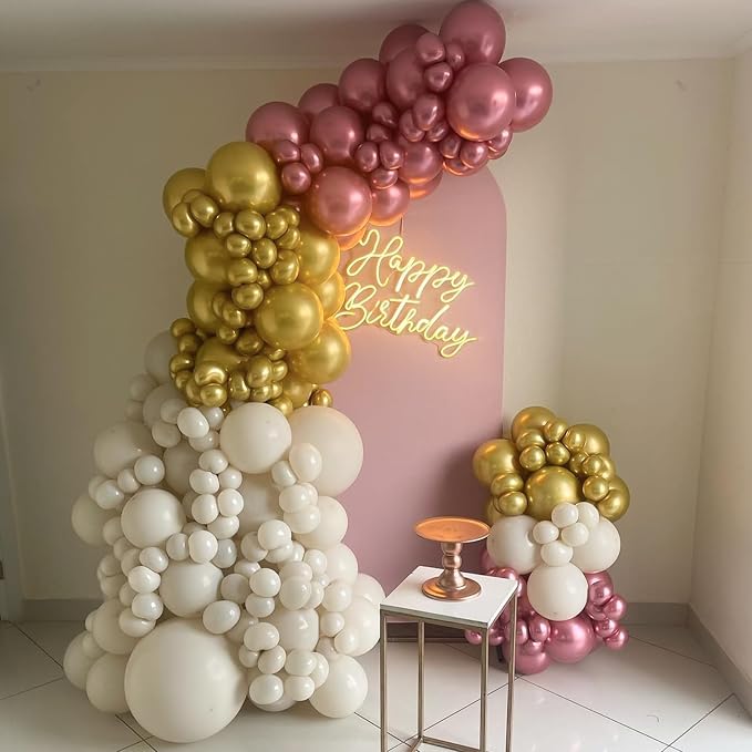 Beige Balloons - 12 inch 100pcs Latex - Cream Balloons - Image 4