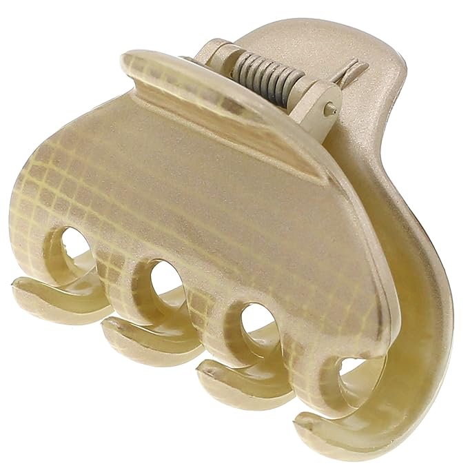 Camila Paris CP3195 French Hair Clip for Women, Small, Gold 2 inches Girls Hair Claw Clips Jaw Fashion Durable and Styling Hair Accessories for Women, Strong Hold No Slip Grip, Made in France