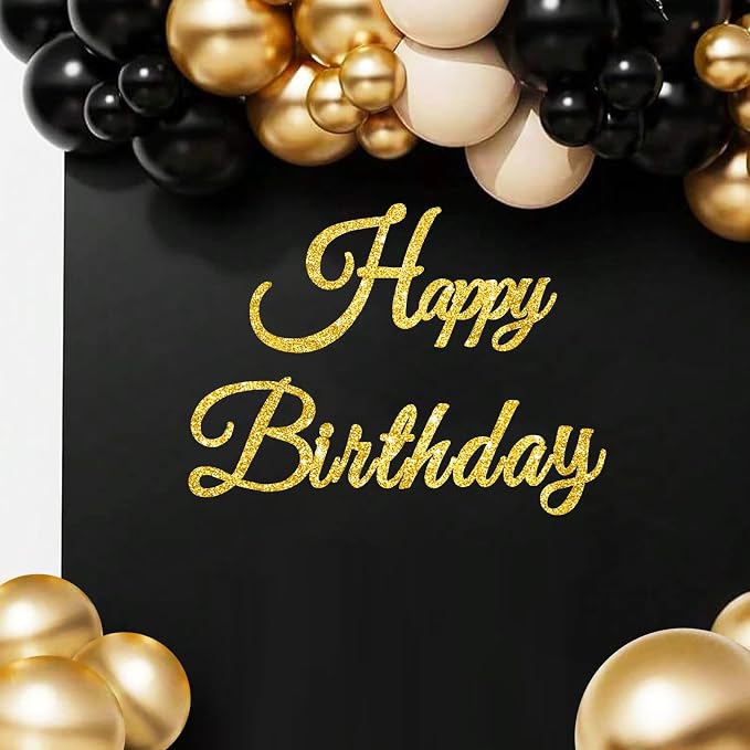 TONIFUL Happy Birthday Sign for Backdrop by TONIFUL