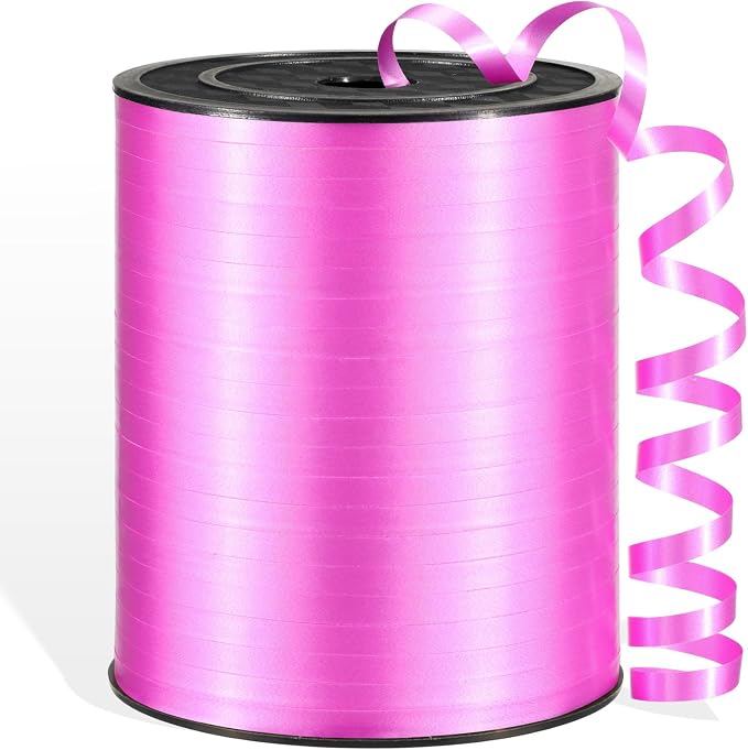 600 Yards Hot Pink Curling Ribbon by Unknown