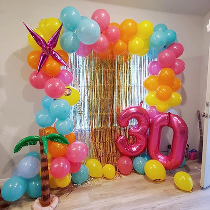 3 Balloon Number 40 Inch Hot Pink Balloons - Image 3