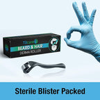 Beard and Hair Derma Roller (2 Pack) by Tilcare - Sterile Titanium Derma Roller 0.25mm