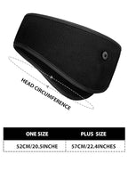 Syhood 6 Pieces Winter Fleece Ear Warmer Headband Ear Muffs Head Wraps with Winter Fleece Neck Warmer Gaiter(Black, Dark Grey, Navy Blue,One Size)