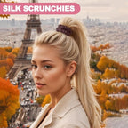 6Pcs Silk Hair Ties Small 22 Momme 100% Pure Mulberry Silk Scrunchies for Women Girls Thin Skinny Hair Sleep Scrunchies No Damage(Color 10)