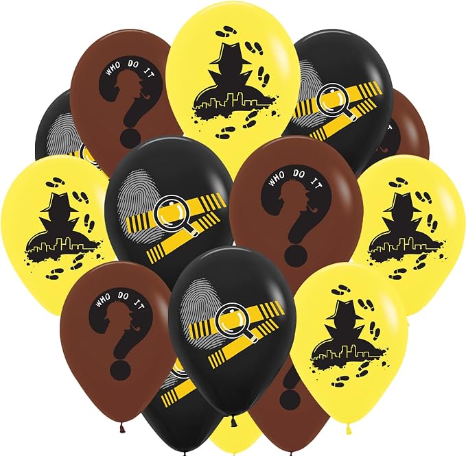 30pcs Detective Balloons Top Secret Spy Balloons by Enimapod