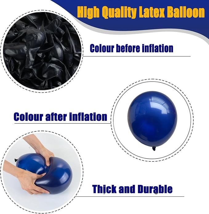 Navy Blue Balloons - Image 3