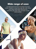 DRESHOW 8 Pack Sports Headbands for Women Non-Slip Stretchy Fashion Hairband Curly Hair Headband Soft Hair Accessories for Daily Wear Workout Yoga Running