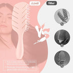 Hair Brush,Curved Vented Paddle Detangle Brush for Faster Blow Drying,Soft Flexible Bristles Glide Thru Tangles with Ease, Detangling Styling Hair Brushes for Women Curly Thick Wet Hair
