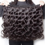 30 Inch Color 1B Human Hair Bundles Natural Color Body Wave Bundles Grade 8A Peruvian Virgin Remy Hair Extensions Double Weft Remy Hair Weave 300g