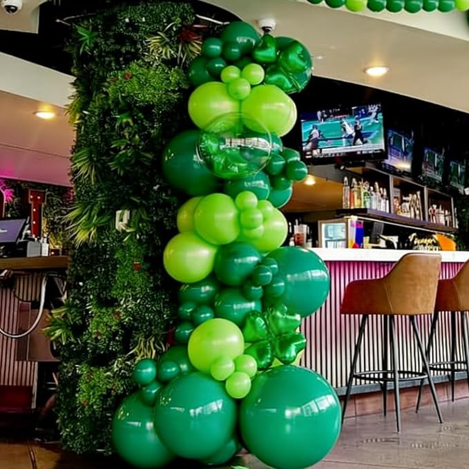 Green Balloons Balloons Arch Kit, 18 12 10 5 inch, Baby Shower, Jungle Birthday - Image 4