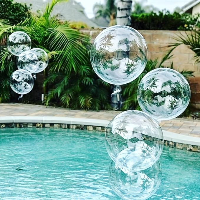 25 Pcs Transparent Bobo Balloons Birthday Party Wedding Balloon Arch Decorations - Image 5