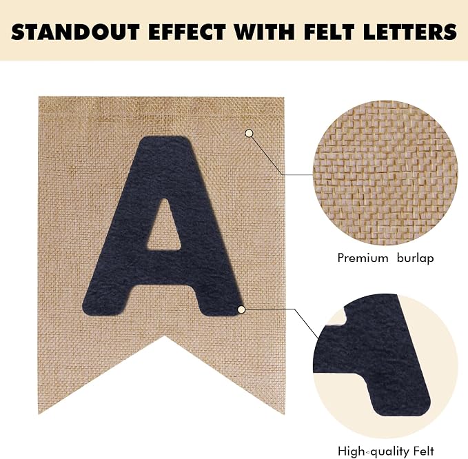 Custom Banner Kit, 28 Burlap Banner - Image 2