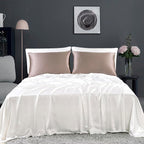 ZIMASILK 100% Pure Mulberry Silk Pillowcase for Hair and Skin Health,Soft and Smooth,Both Sides Premium Grade 6A Silk,600 Thread Count,with Hidden Zipper,1pc(Standard 20''x26'',Gray Brown)