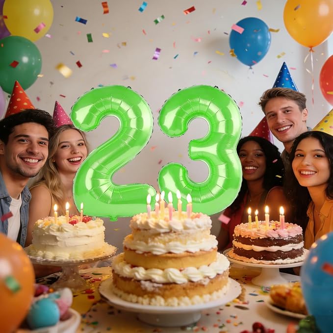 40 Inch Number 23 Balloons for 23rd Birthday Party Decorations, 0-100 Fruit - Image 2