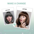 Dark Brown Hair Dye Shampoo, Instant Hair Color Shampoo, Covers Gray in Minutes, Long Lasting Brown Hair Dye, Coconut Dye Shampoo, Easy to Use 16.90 Fl Oz