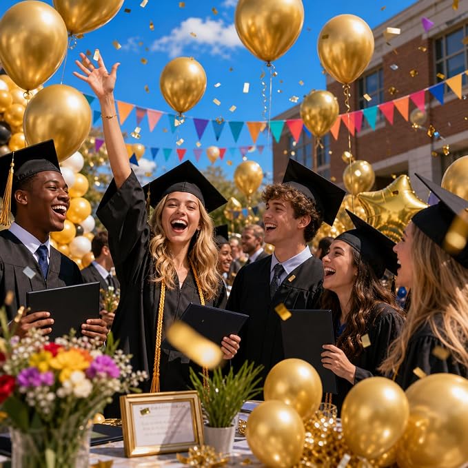 Gold Latex Balloons - Image 6