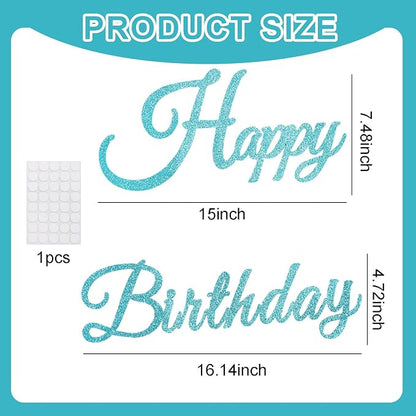 TONIFUL Happy Birthday Sign for Backdrop - Image 2