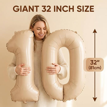 YPSelected 32 Inch Large Foil Helium Number Balloon Birthday Wedding Party 0-9 - Image 3