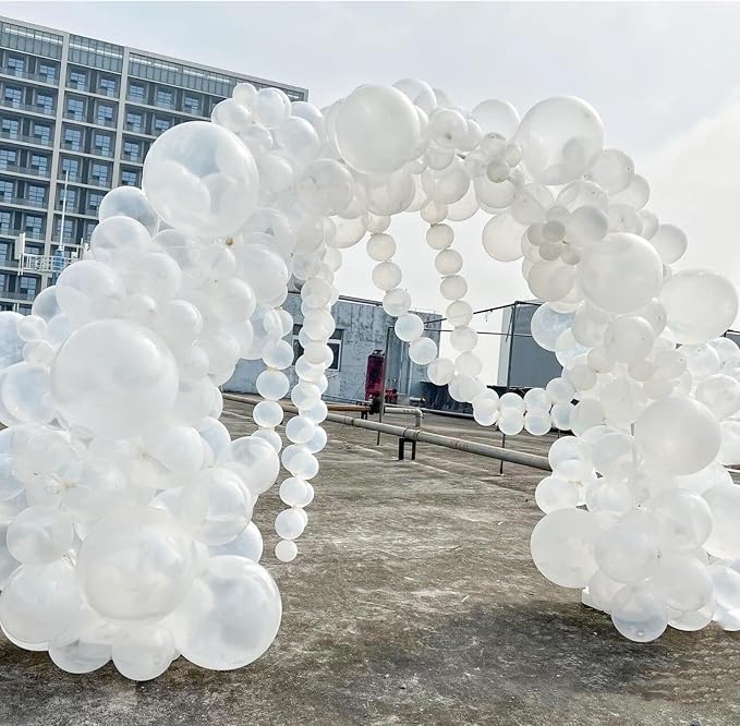 412pcs Clear Balloon Garland Arch Kit 18 12 10 5 Inch Different Sizes Matte - Image 5