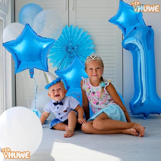 Blue Star Balloons 18 Inch - Image 2