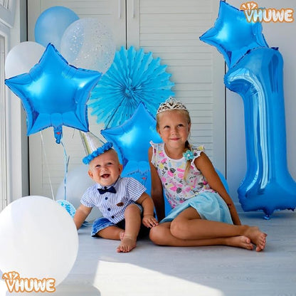 Blue Star Balloons 18 Inch - Image 2