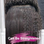 GOLFMAX Kinky Straight Lace Front Wigs Human Hair Wigs For Black Women 13x4 Transparent HD Human Hair Pre Plucked Yaki Straight Human Hair Lace Frontal Wigs 20 Inch