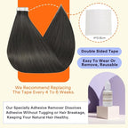 Full Shine Hair Extensions Tape in 24 Inch Color 1C Mocha Brown Tape in Extensions Real Human Hair Seamless Skin Weft 20 Pieces Natural Extensions for Women Real Hair 50 Grams Add Length