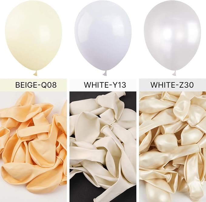 PartyWoo White Balloons 100pcs Matte White Latex Helium Balloons 10 Inch | - Image 4