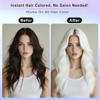 White Hair Spray Color, Temporary Hair Color Spray for Kids Women Men, White Hair Wax Dye, Temporary Hair Dye, Washable Hair Color Dye Pomades Natural Hair Dye for Party,Holloween,Cosplay (White)