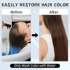 Byhoo Blue Temporary Hair Dye for Kids, Cream Formula, 6 Combs, Washable Hair Color for Dark & Light Hair for Girls Party Halloween Cosplay
