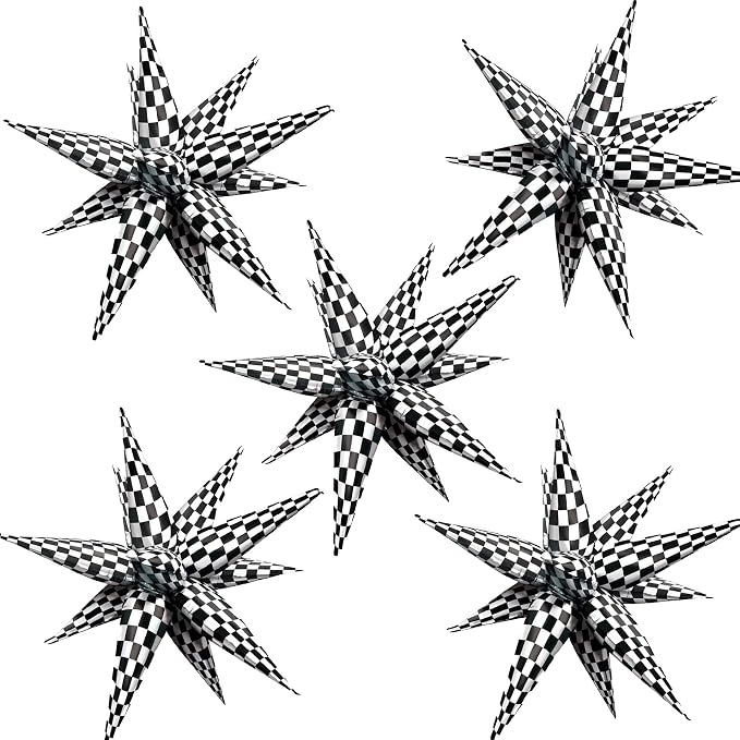 ZAKVOOR 60 Pcs Star Balloons 12 Spike Foil Party Decoration Balloons by ZAKVOOR
