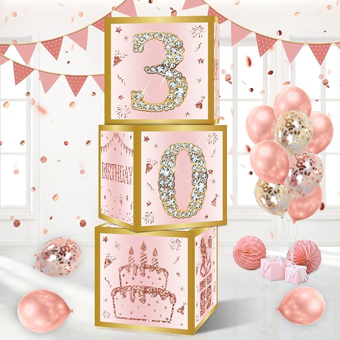 DataMoon 30th Birthday Decorations Boxes by DataMoon