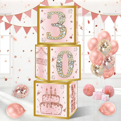 DataMoon 30th Birthday Decorations Boxes by DataMoon