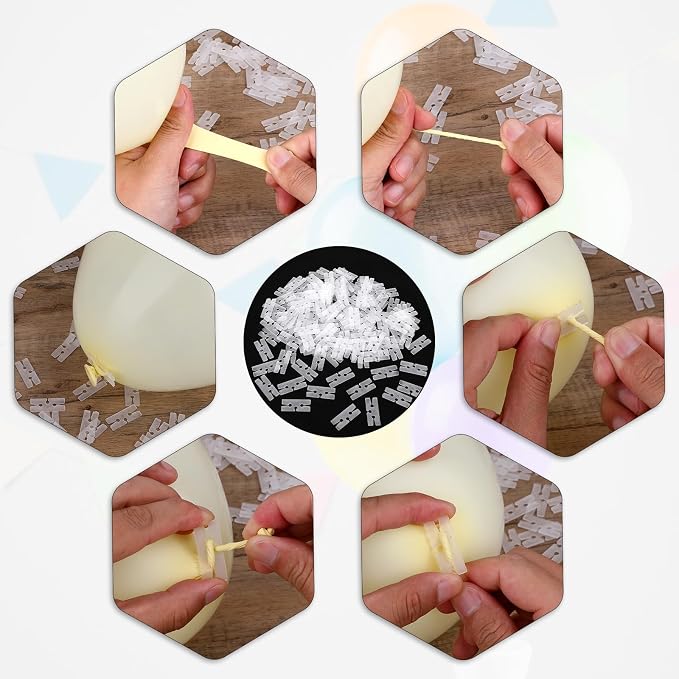 Giantree 200 Pcs Plastic Balloon Ties - Image 4
