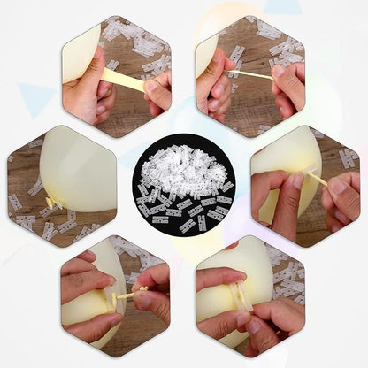 Giantree 200 Pcs Plastic Balloon Ties - Image 4