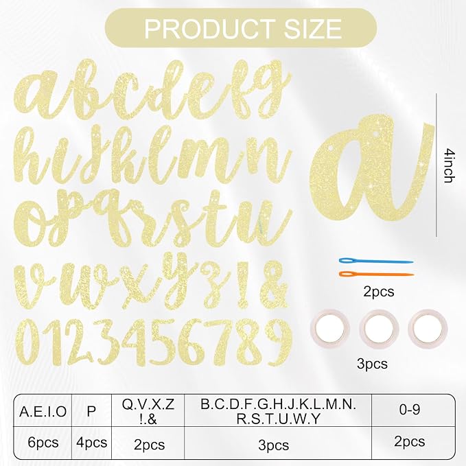 BEISHIDA 116 PCS A-Z DIY Letter Banner Kit Make Your Own Banner，Including 111 - Image 2
