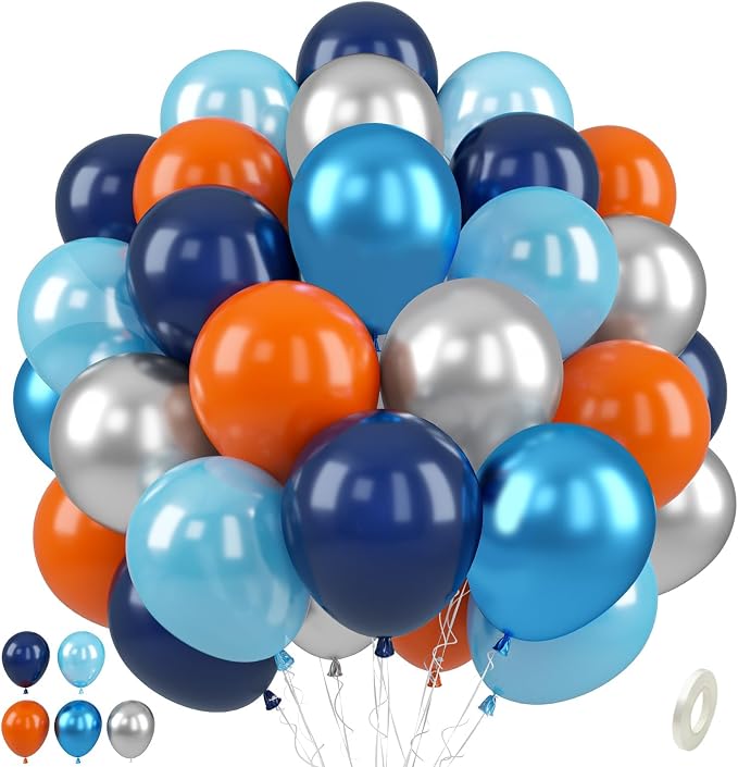 Paready Blue and Orange Balloons by Paready