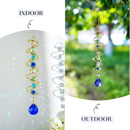 Crystal Gazing Ball Wind Spinner Suncatcher - Image 4