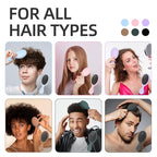 Mini Hair Bursh for Kids Women and Men, Protable Travel Size Hair Brush for Pockets Purse backpack,Mini Detangler Brush for All Hair Types, Small Hair Brush for Detangling(1 Pack-Black)
