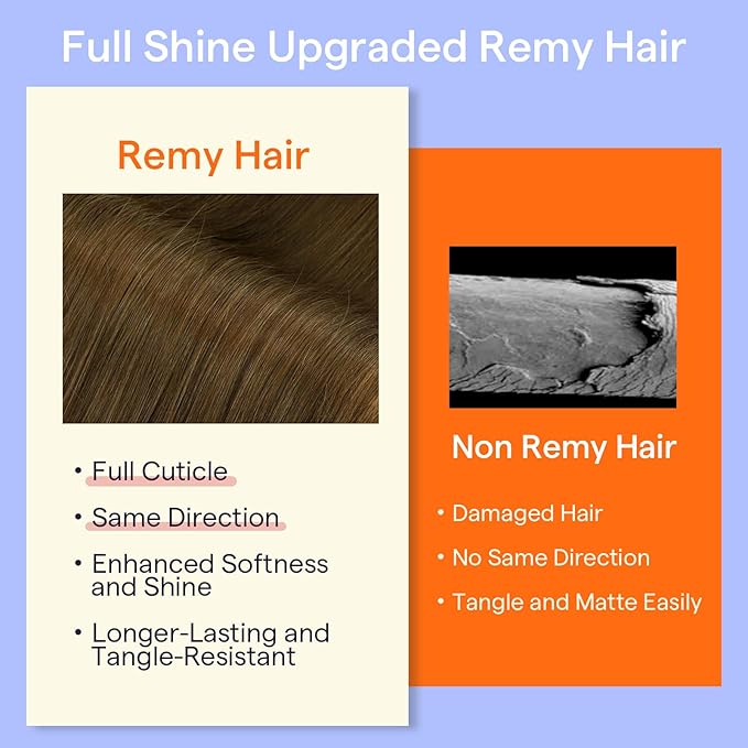 Full Shine Clip in Hair Extensions 18 Inch Brown Extensions for Women Real Hair Triple Weft Light Brown Invisible Clip in Extensions for Women Remy Hair 7 Pcs 120 G