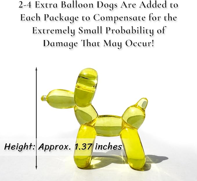 Yopcuvi 80 PCS Mini Balloon Dog Sculpture Keychain | Nine Colors Randomly Mixed - Image 6