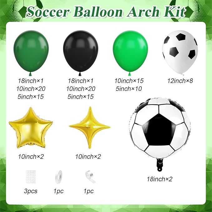 Soccer Balloon Garland Arch Kit - Image 2