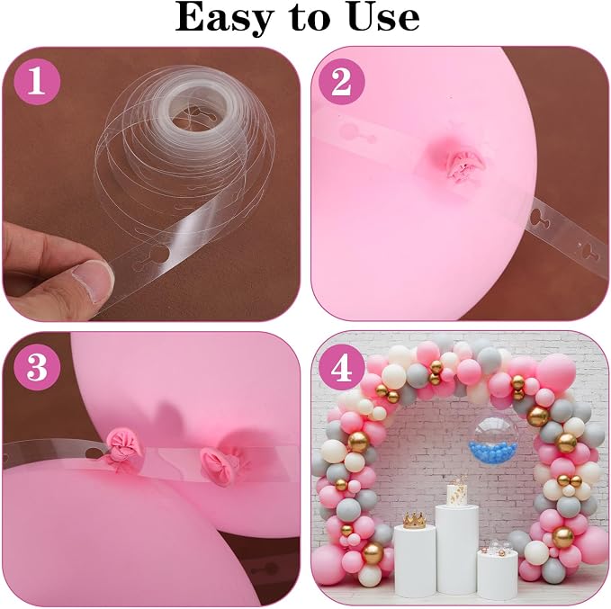 10 Rolls Balloon Decorating Strip, 164ft Balloon Garlands Kit | Balloons Arch - Image 6