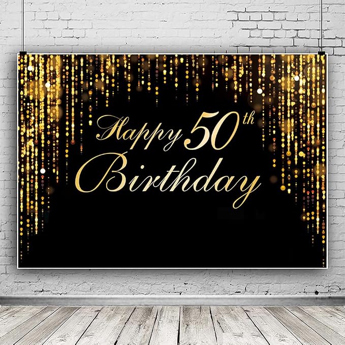 Happy 50th Birthday Photo Background - Image 2