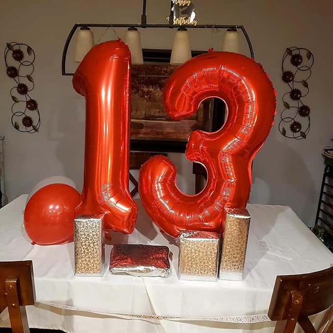 40 Inch Red Number 1 Balloon Large Red Foil Balloon Red 1 Balloons Mylar Helium - Image 6