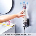 Blow Dryer Holder Wall Mount Hair Dryer Holder, Adhesive Straightener Holder, Curling Iron Holder for Bathroom Salon Barber Shop, Flat Iron Holder, Hair Tools Organizer Storage (Black)