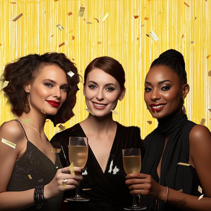 DECOCKRAT 3 Pack Foil Fringe Backdrop - Image 5