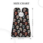 Beard Bib Apron for Men Shaving, Waterproof Non-Stick Hair Catcher with Suction Cups, Grooming Essential for Dad Husband, Day of The Dead Sugar Skull Shave Bib